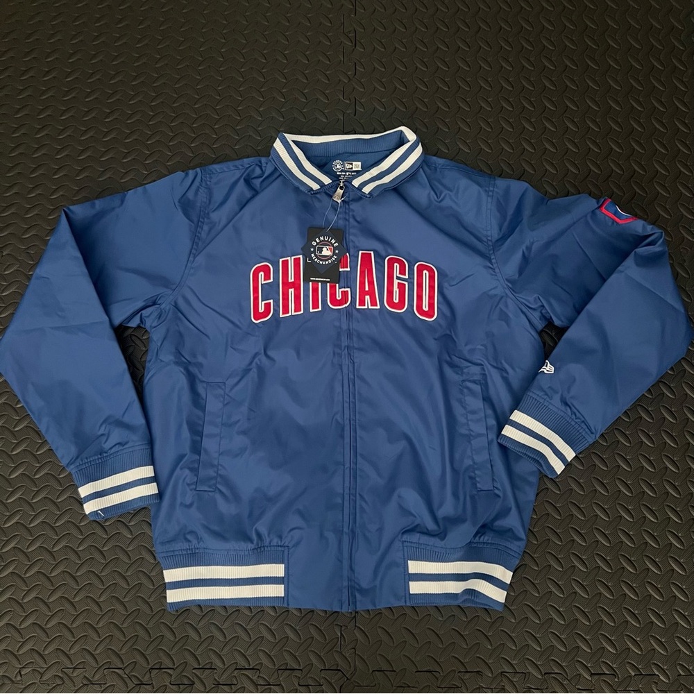 Chicago Cubs New Era Full Zip Jacket Size Medium - Picture 2 of 5
